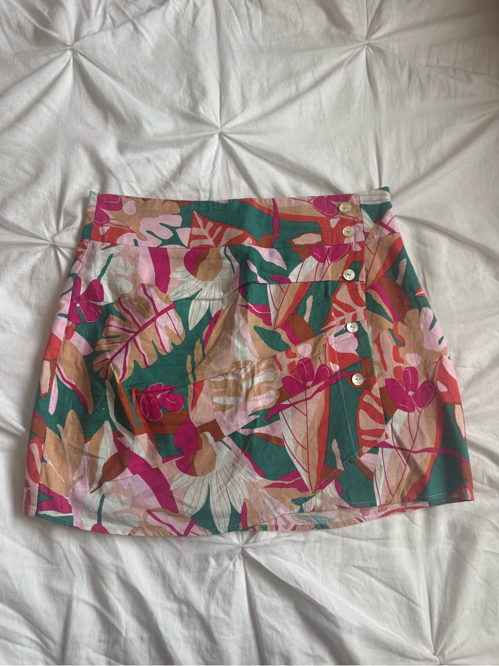 Tropical Floral Mini Skirt